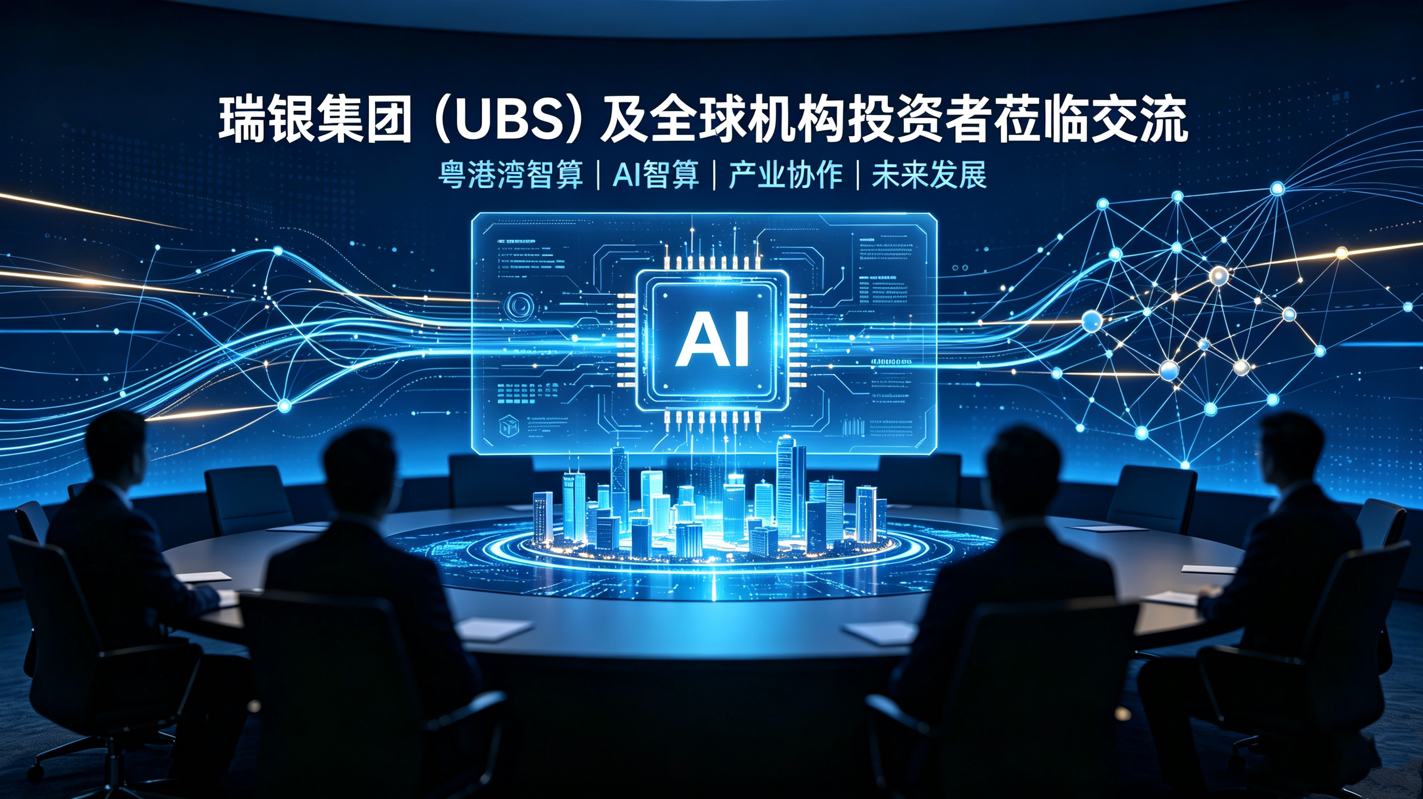 瑞银集团（UBS）组织全球机构投资者到访粤港湾智算开展交流